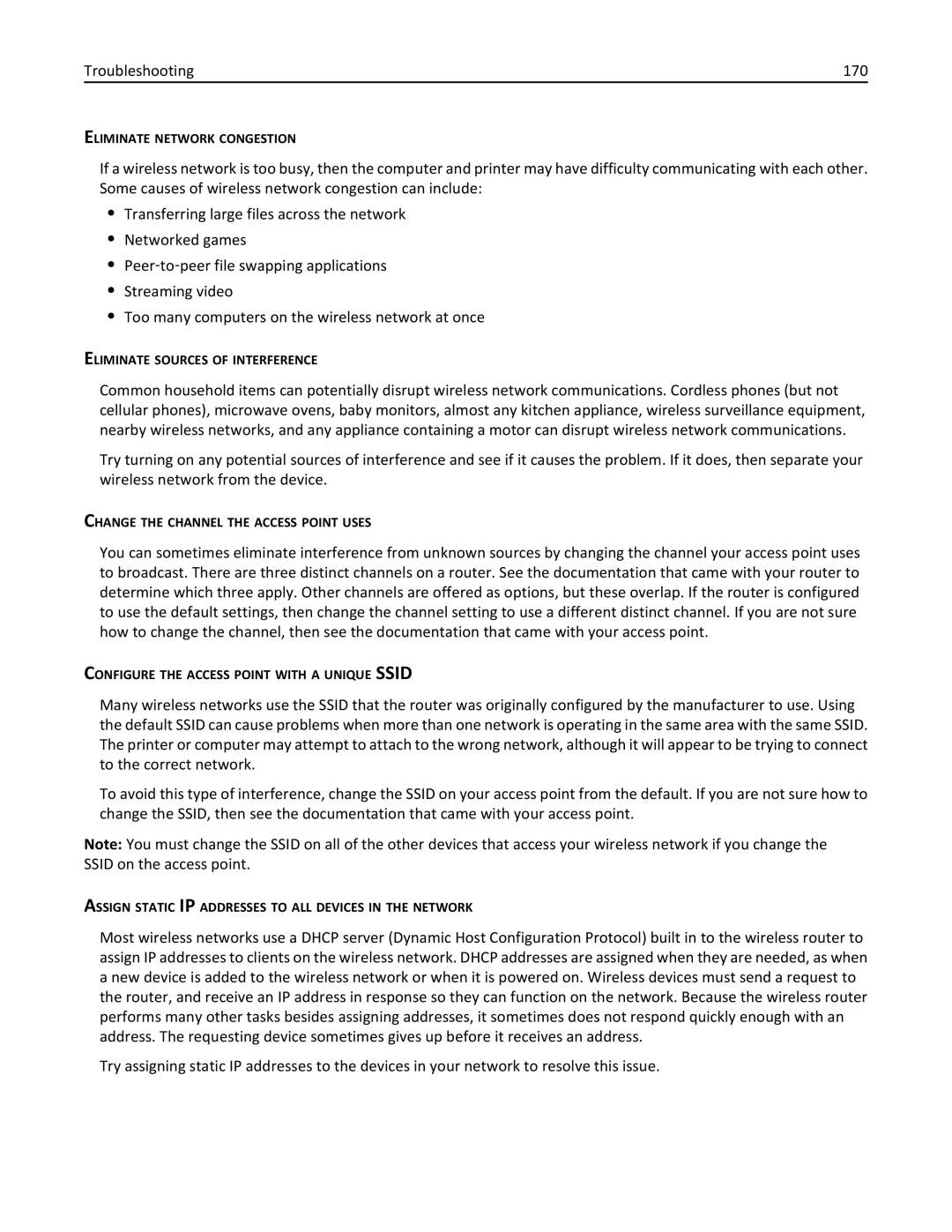 Lexmark 701, 70E manual Troubleshooting 170 