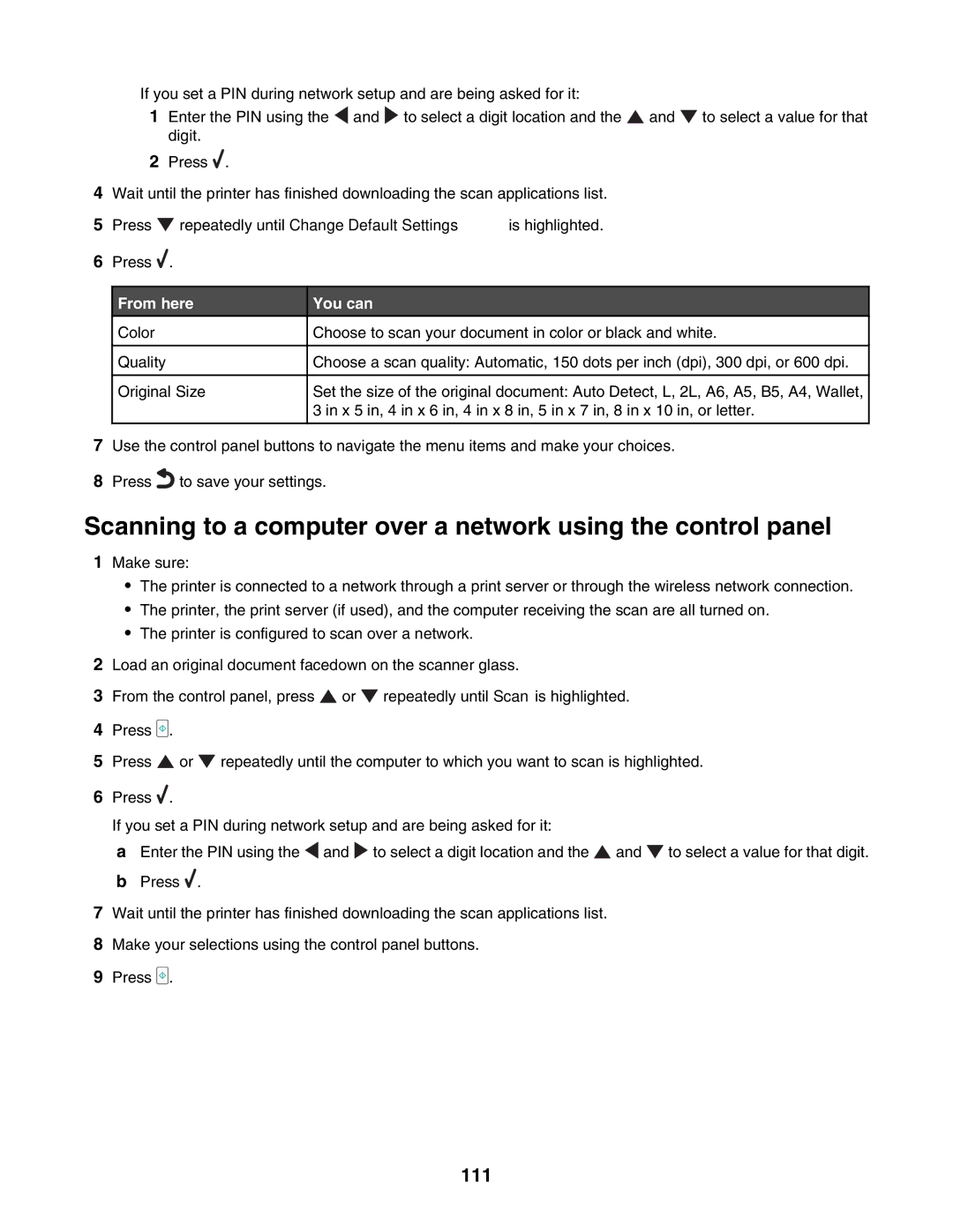 Lexmark 7500 Series manual 111, From here 