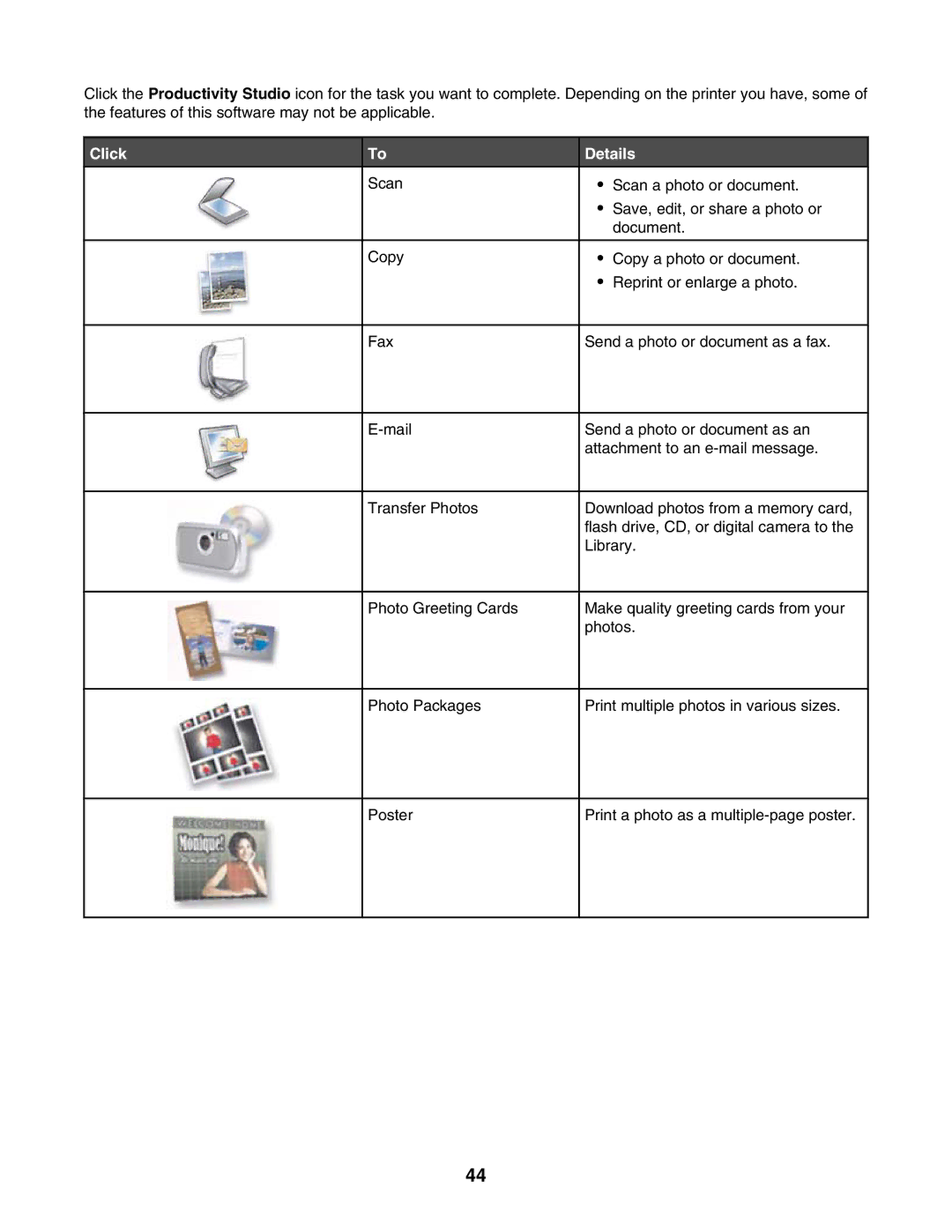 Lexmark 7500 Series manual Click Details 