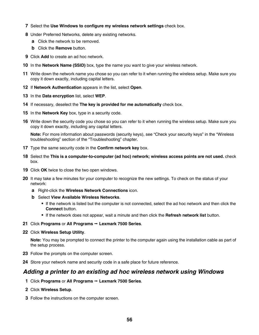 Lexmark 7500 Series manual Follow the instructions on the computer screen 