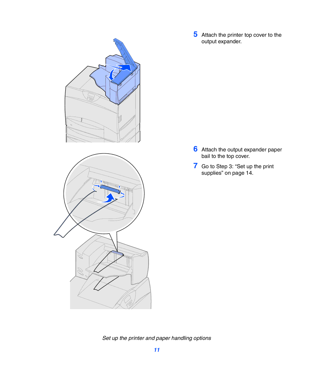 Lexmark 752 setup guide Set up the printer and paper handling options 