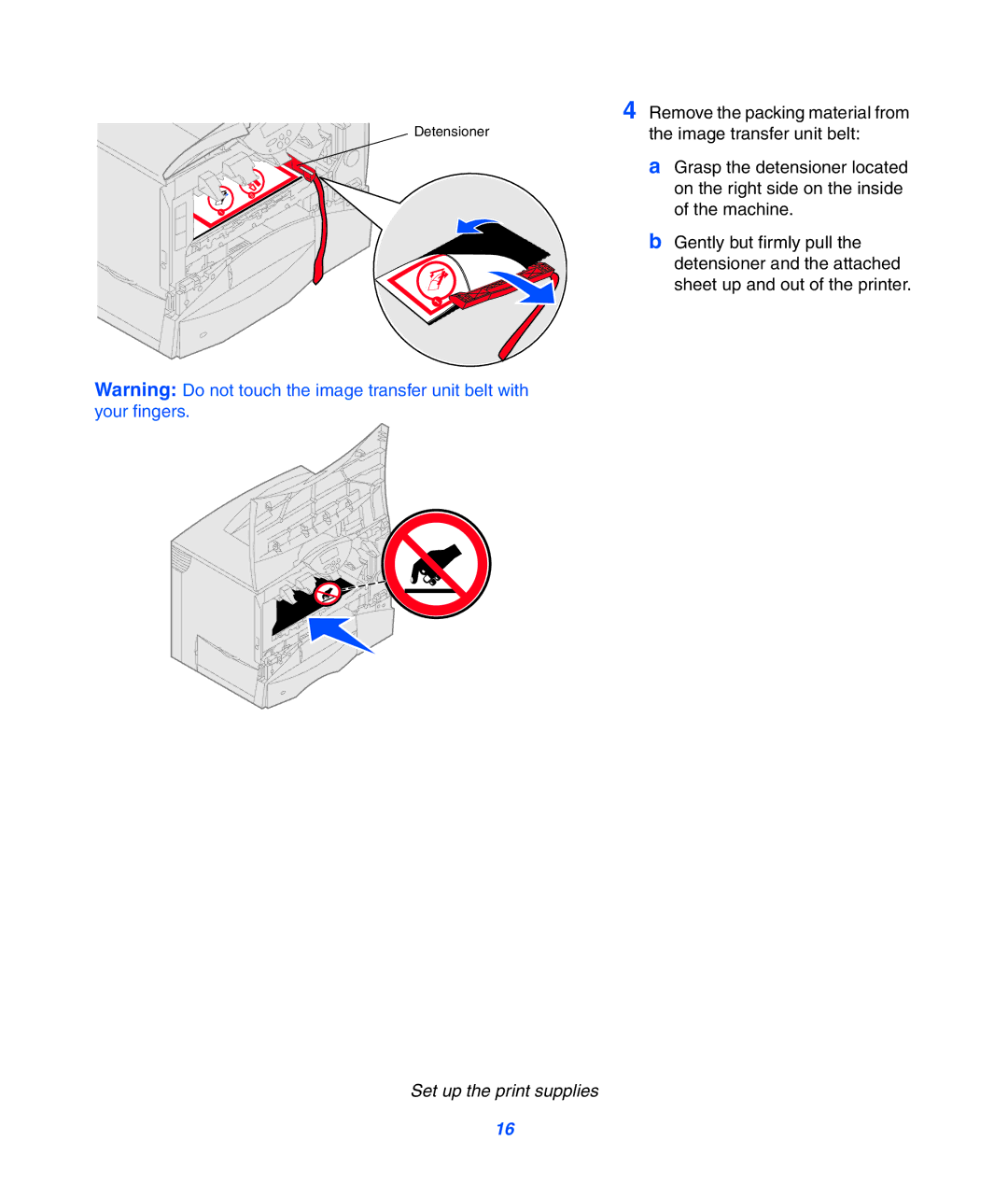 Lexmark 752 setup guide Detensioner 