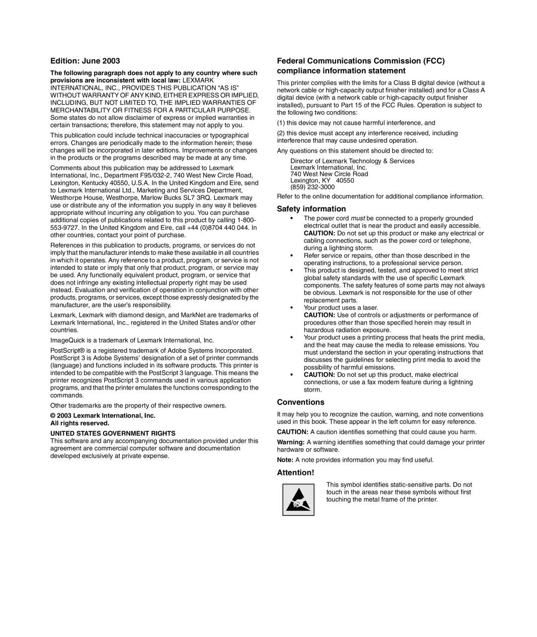 Lexmark 752 setup guide Edition June 