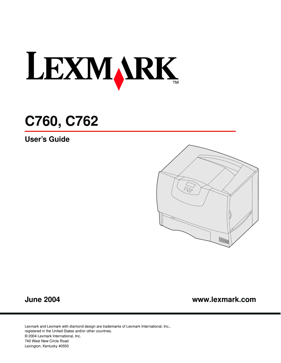 Lexmark manual C760, C762 