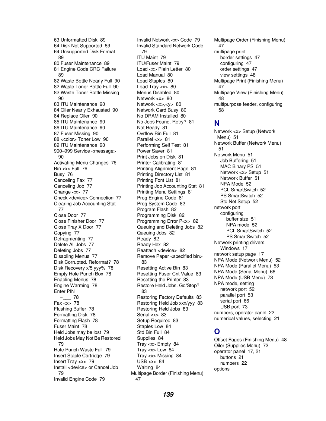 Lexmark 762 manual 139 