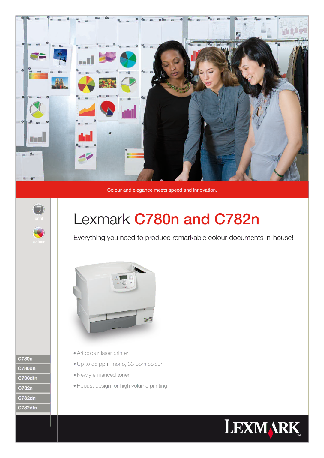 Lexmark manual Lexmark C780n and C782n 