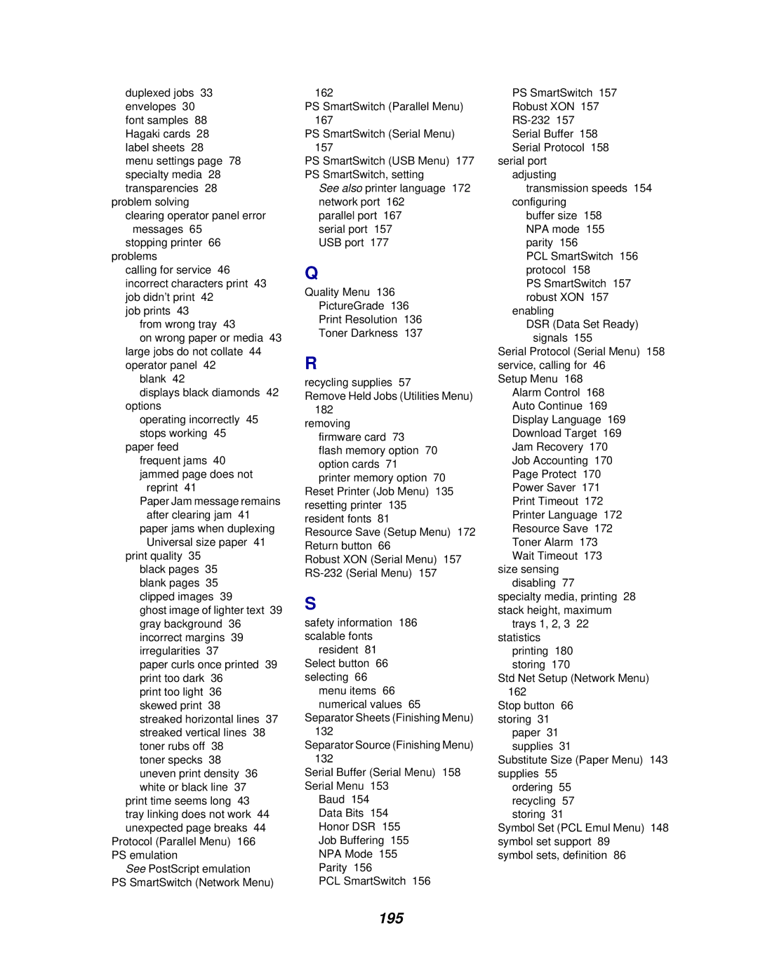 Lexmark 812 manual 195 