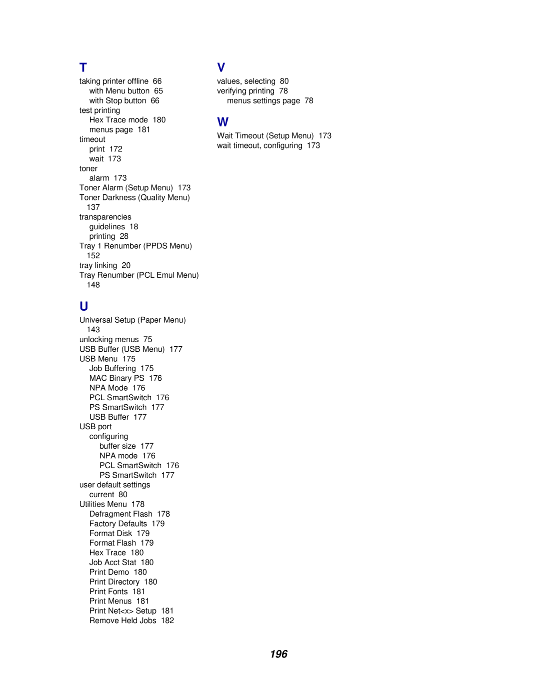 Lexmark 812 manual 196 