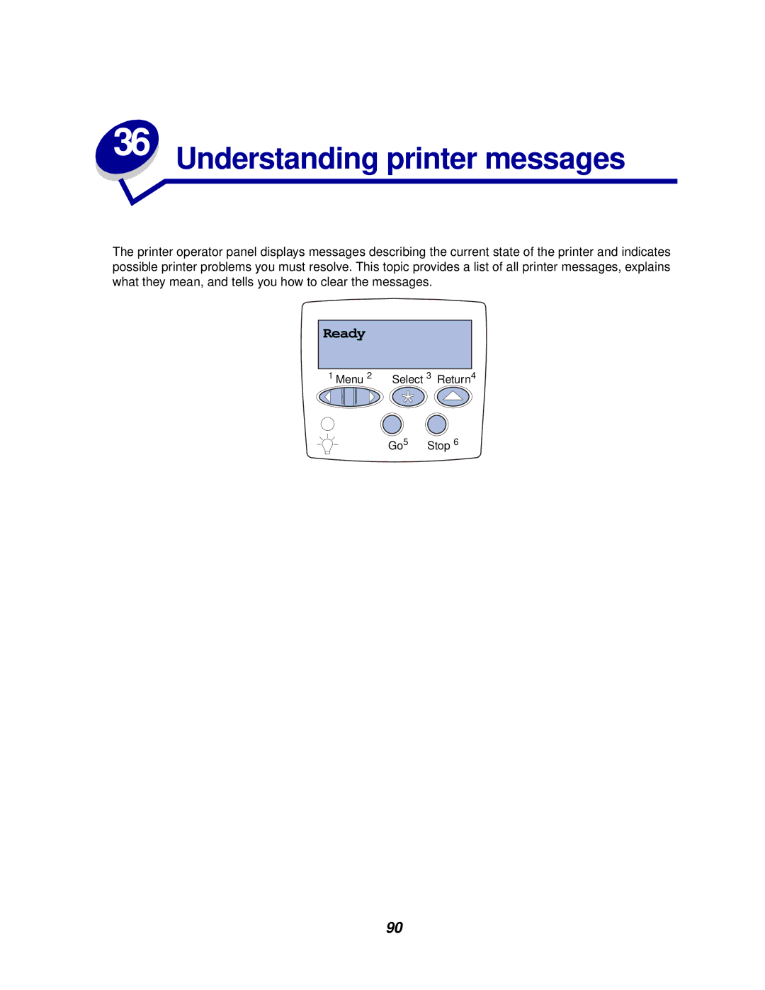 Lexmark 812 manual Understanding printer messages 