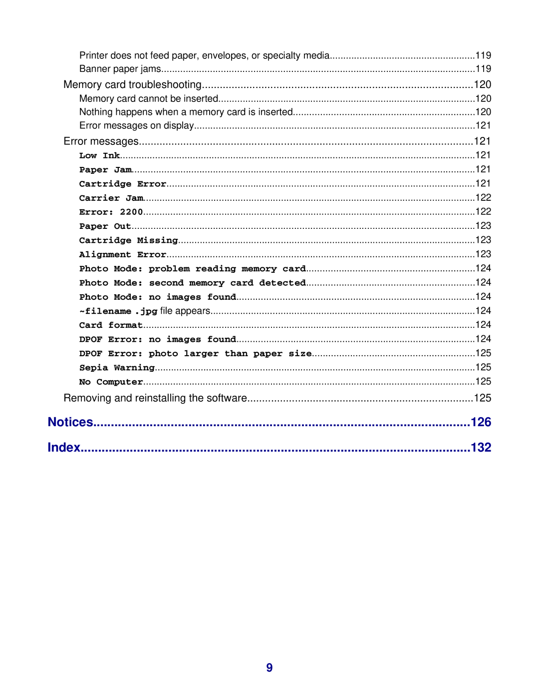 Lexmark 8300 Series manual 126 