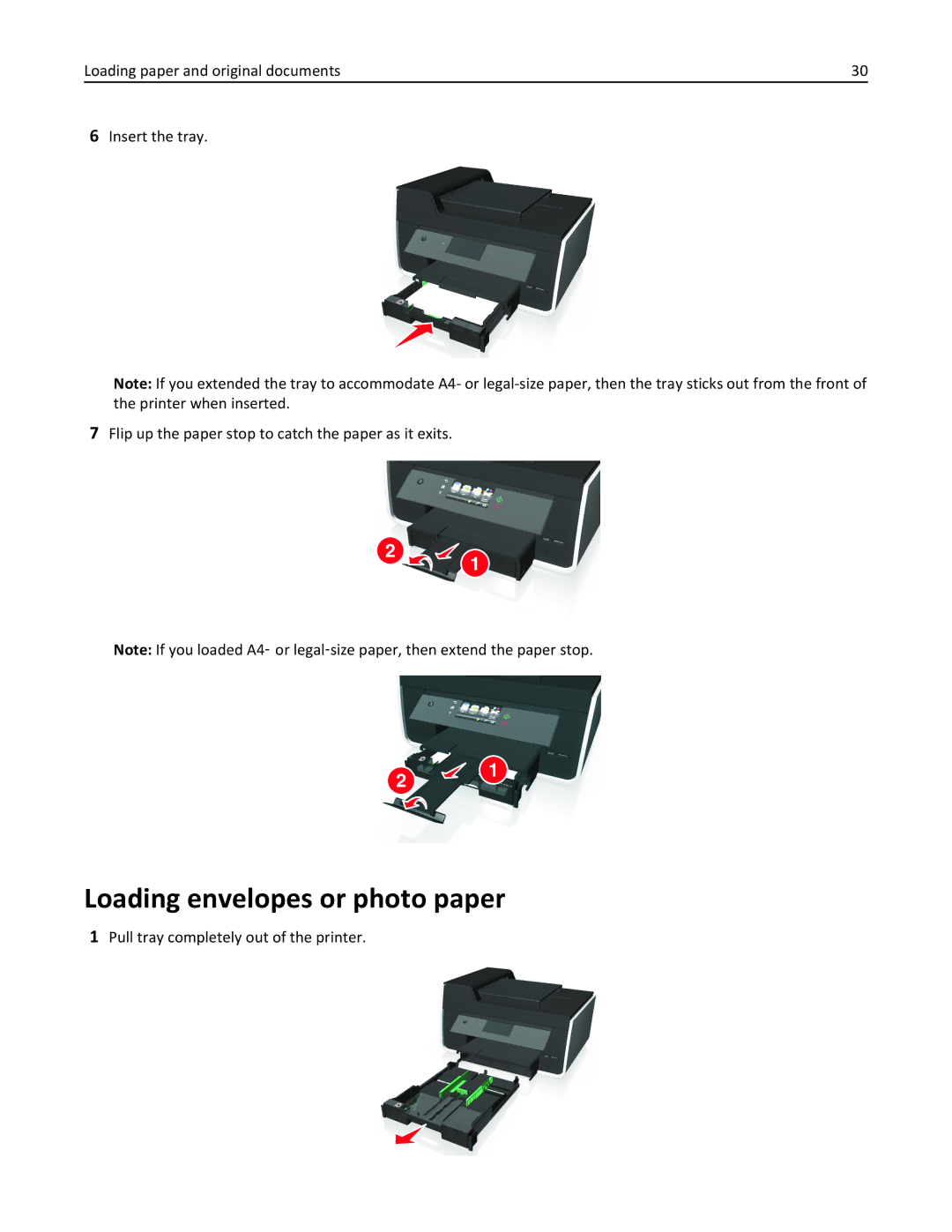 Lexmark 90E, 901, 90T9251, 90T9250, 90T9200, 91E, Pro915 manual Loading envelopes or photo paper 