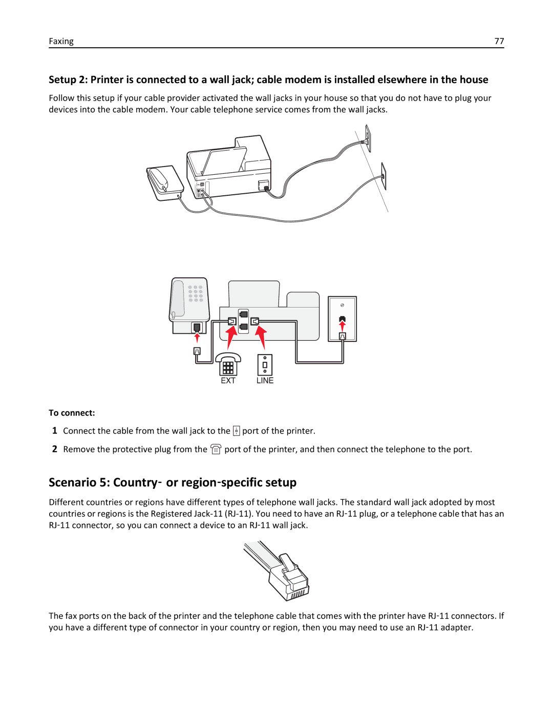 Lexmark 901, 90T9251, 90E, 90T9250, 90T9200, 91E, Pro915 manual Scenario 5 Country‑ or region‑specific setup 