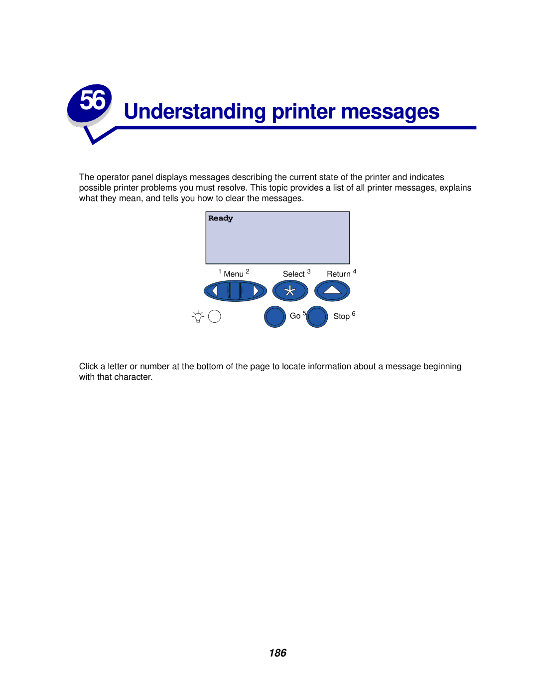 Lexmark 910 manual Understanding printer messages, 186 