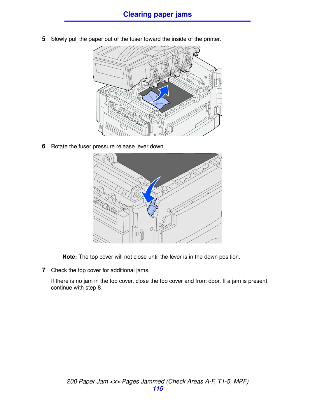 Lexmark 912 manual 115 