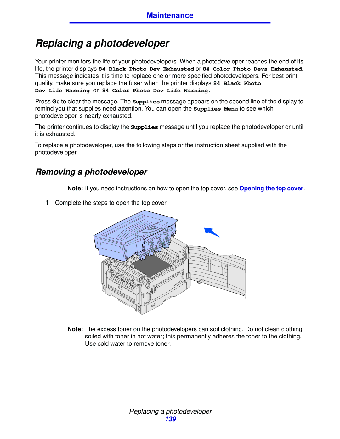 Lexmark 912 manual Replacing a photodeveloper, Removing a photodeveloper 