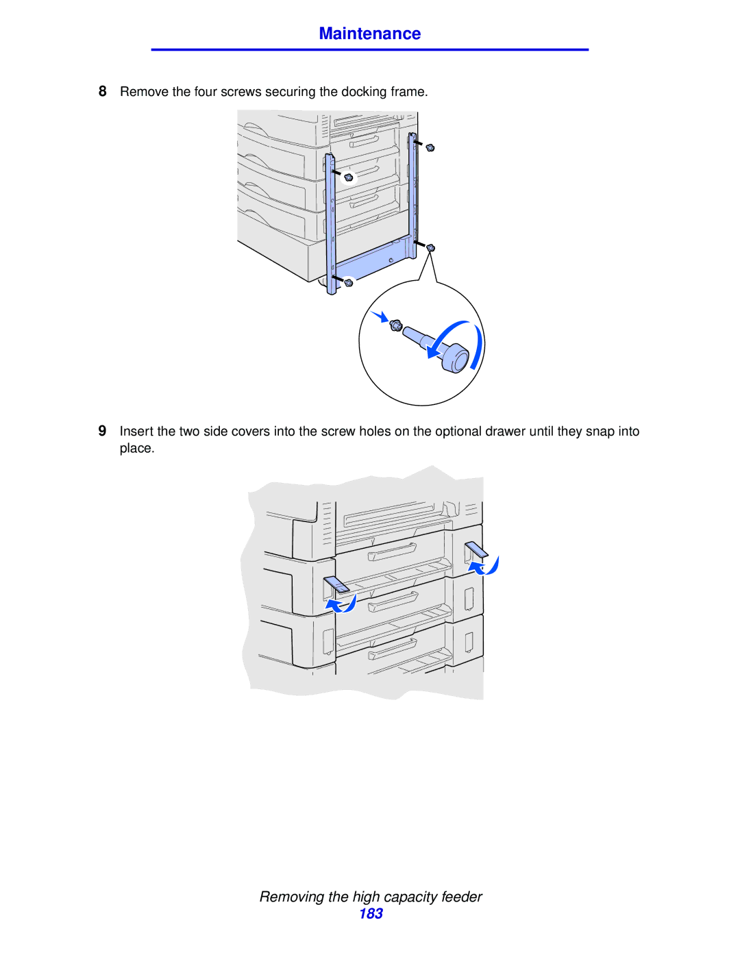 Lexmark 912 manual 183 