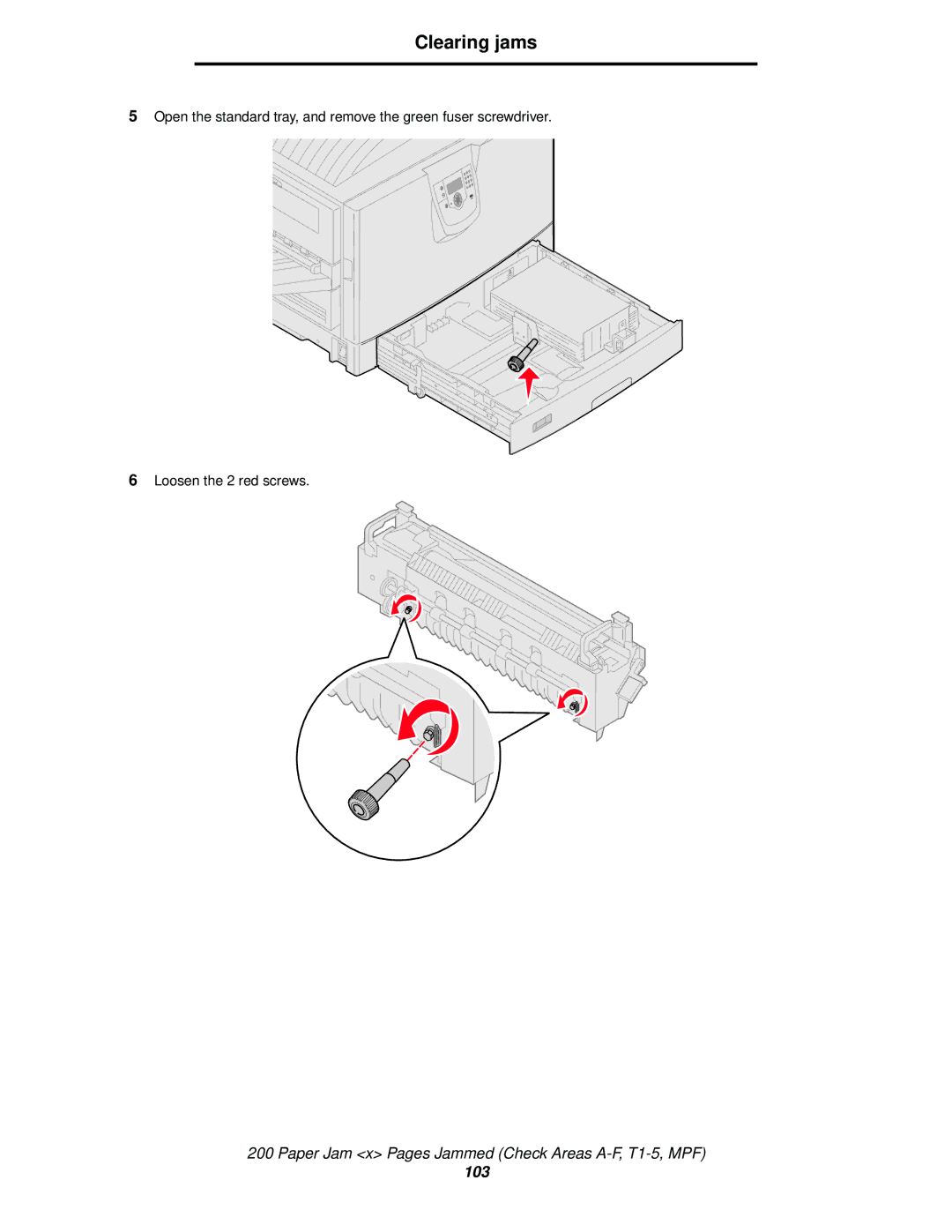 Lexmark 920 manual 103 