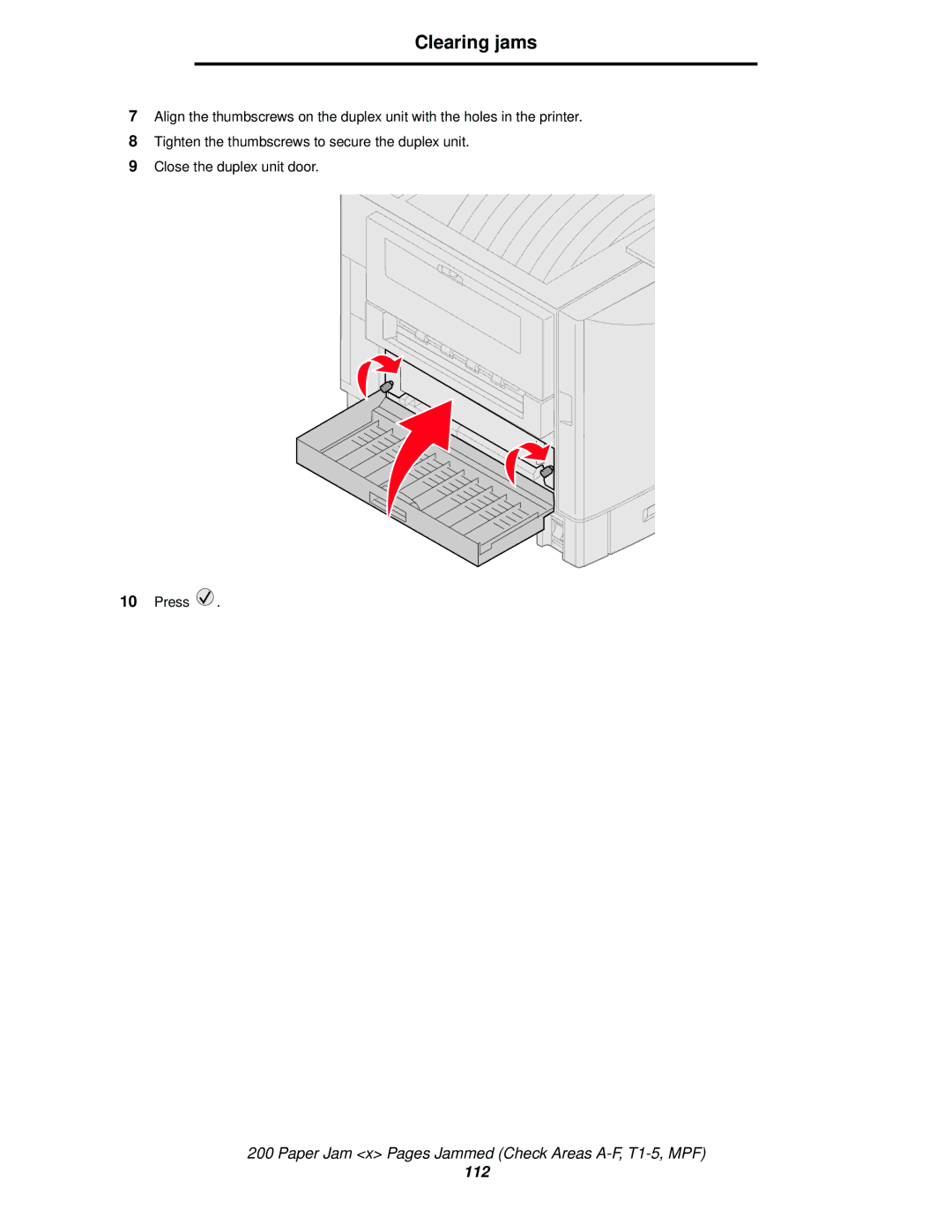 Lexmark 920 manual 112 