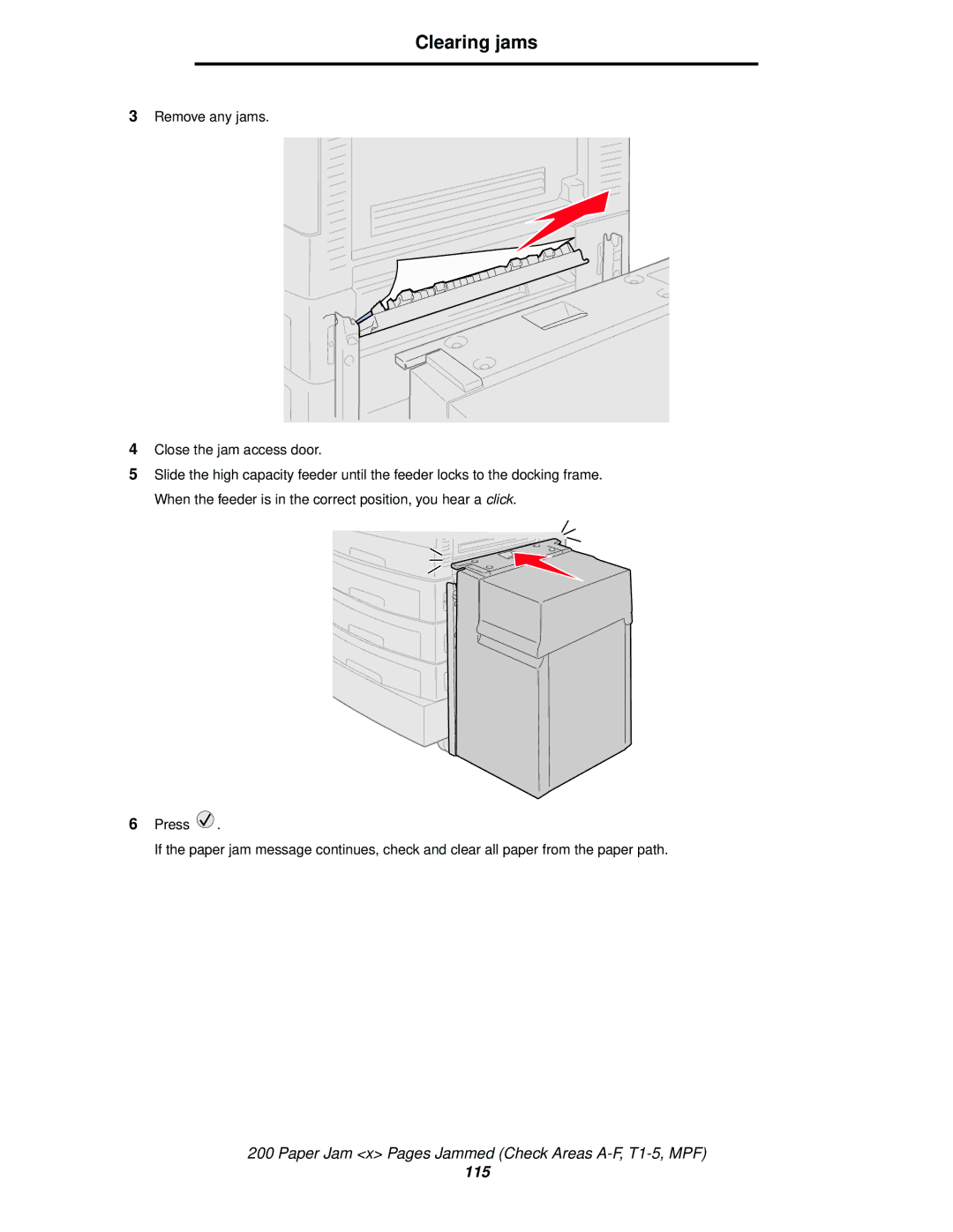 Lexmark 920 manual 115 