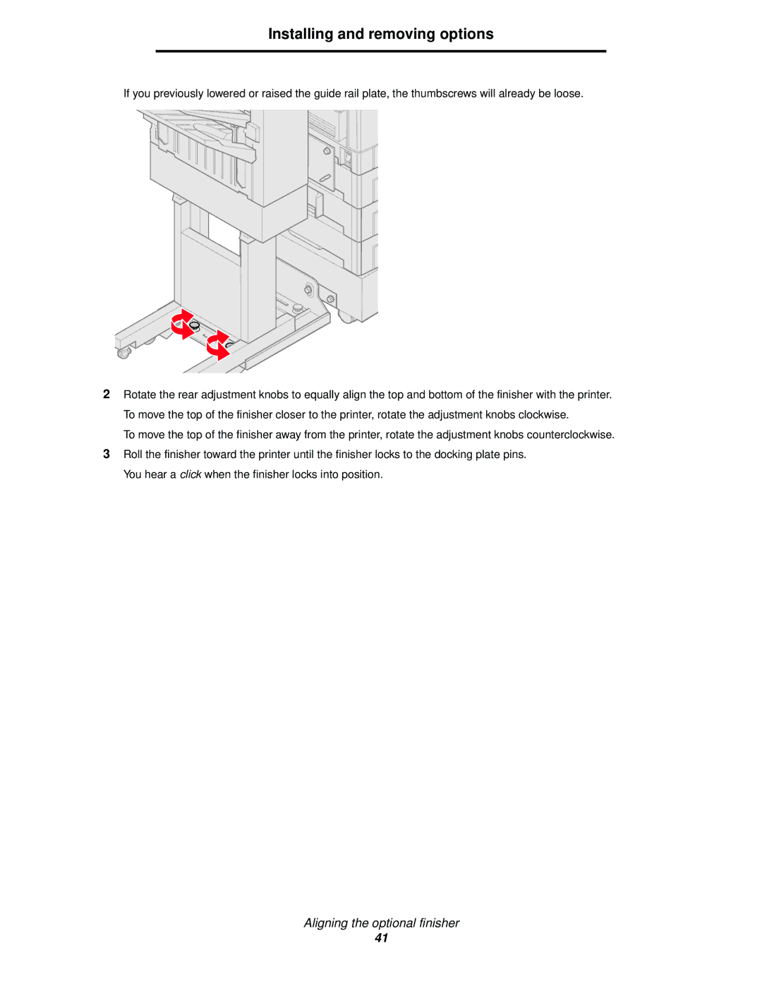 Lexmark 920 manual Installing and removing options 