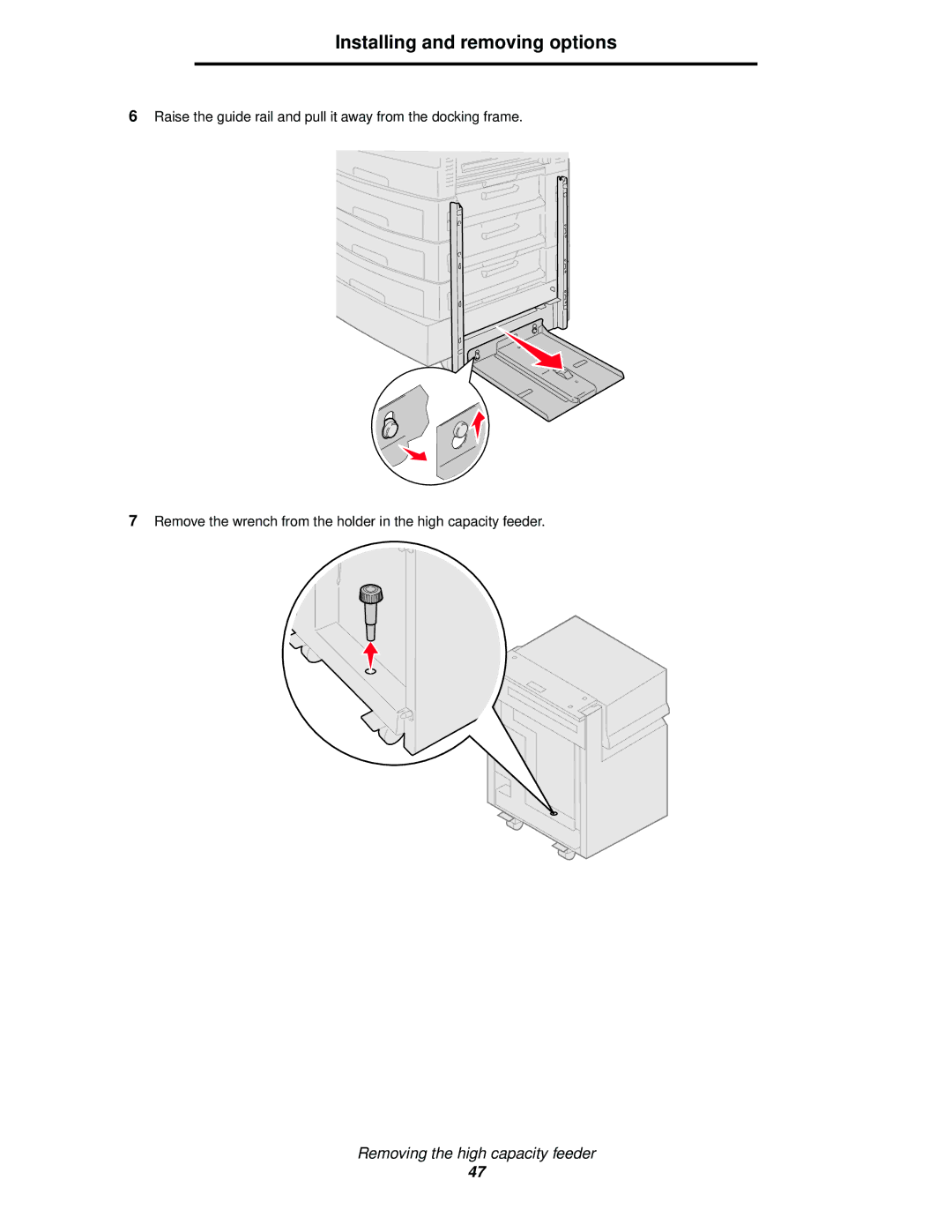 Lexmark 920 manual Installing and removing options 