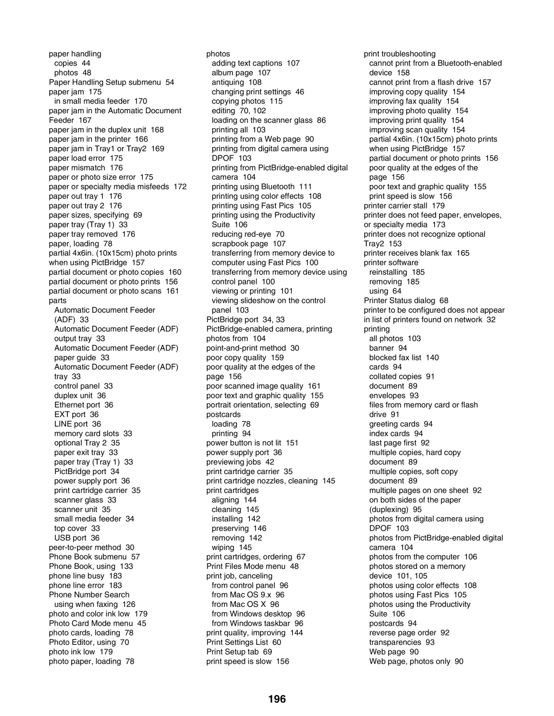 Lexmark 9300 Series manual 196 