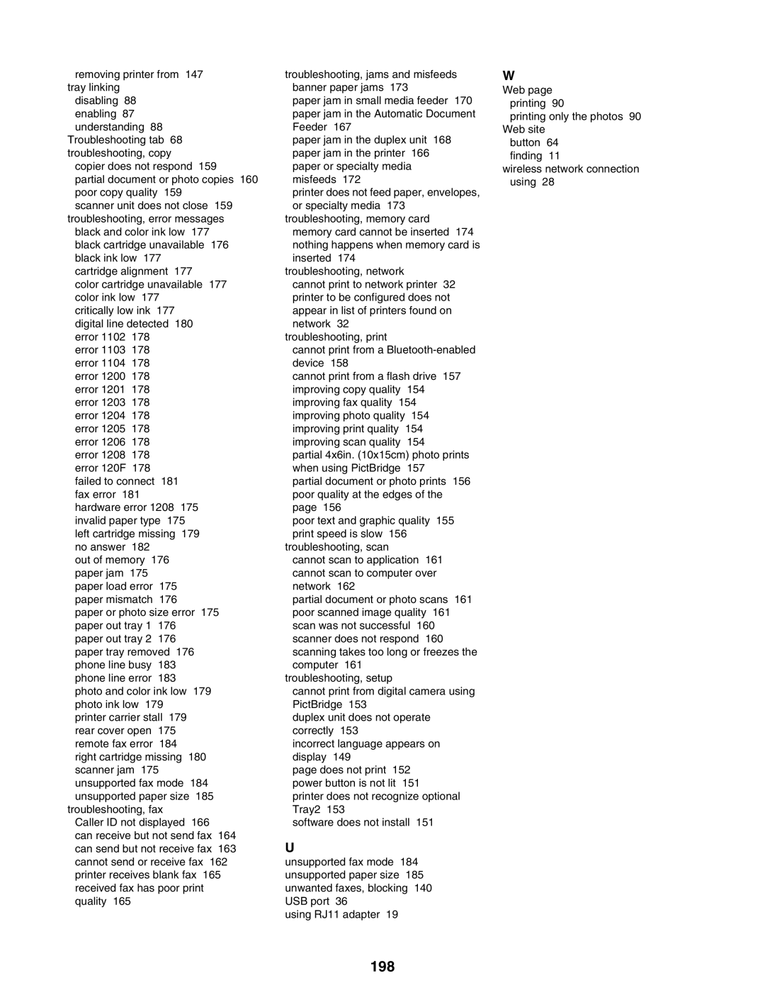 Lexmark 9300 Series manual 198 