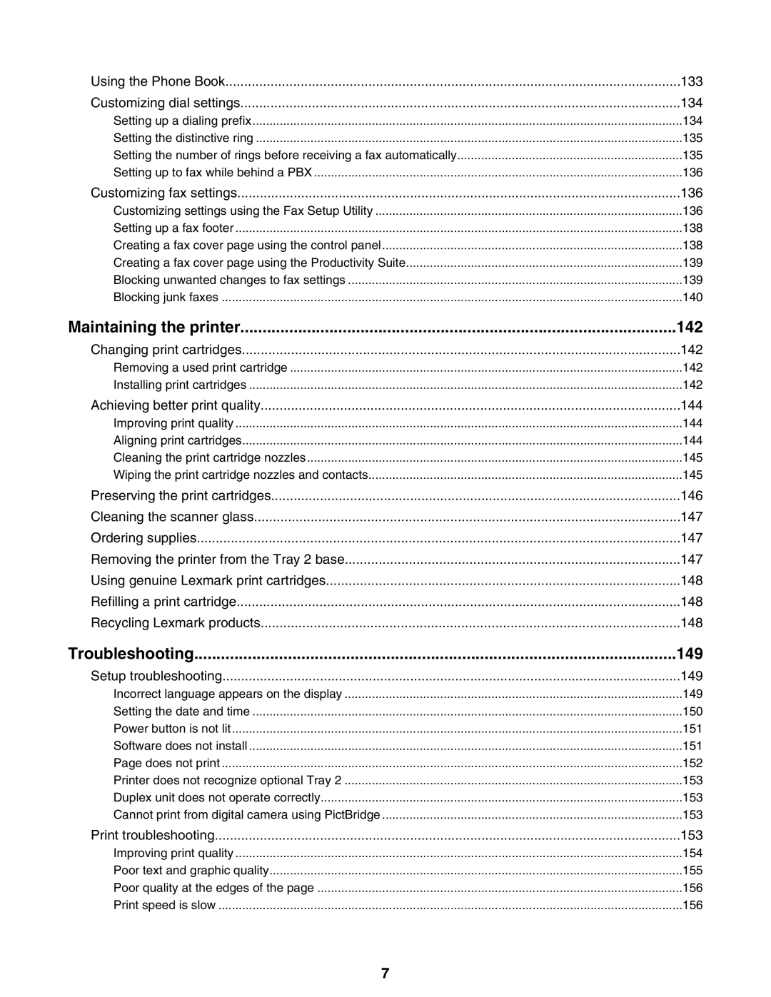 Lexmark 9300 Series manual Maintaining the printer, Troubleshooting 