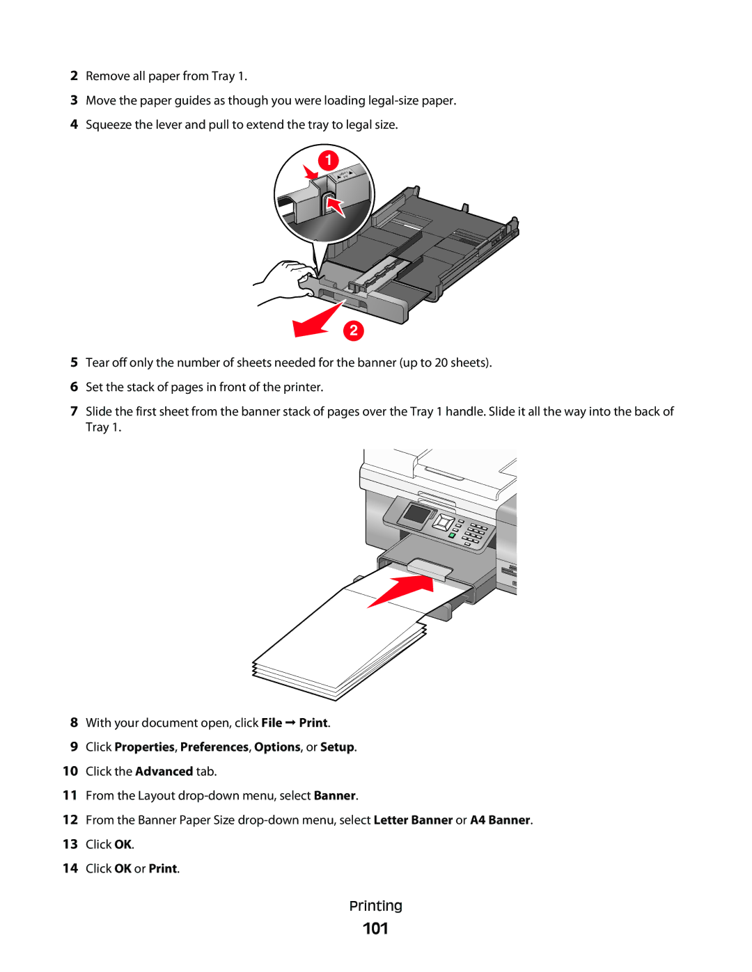 Lexmark 9500 Series manual 101 