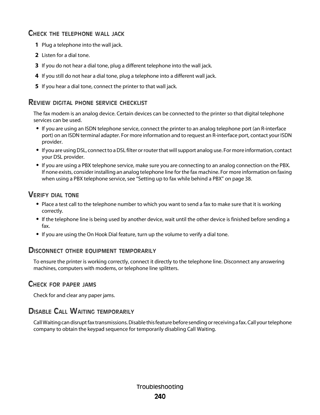 Lexmark 9500 Series manual 240 