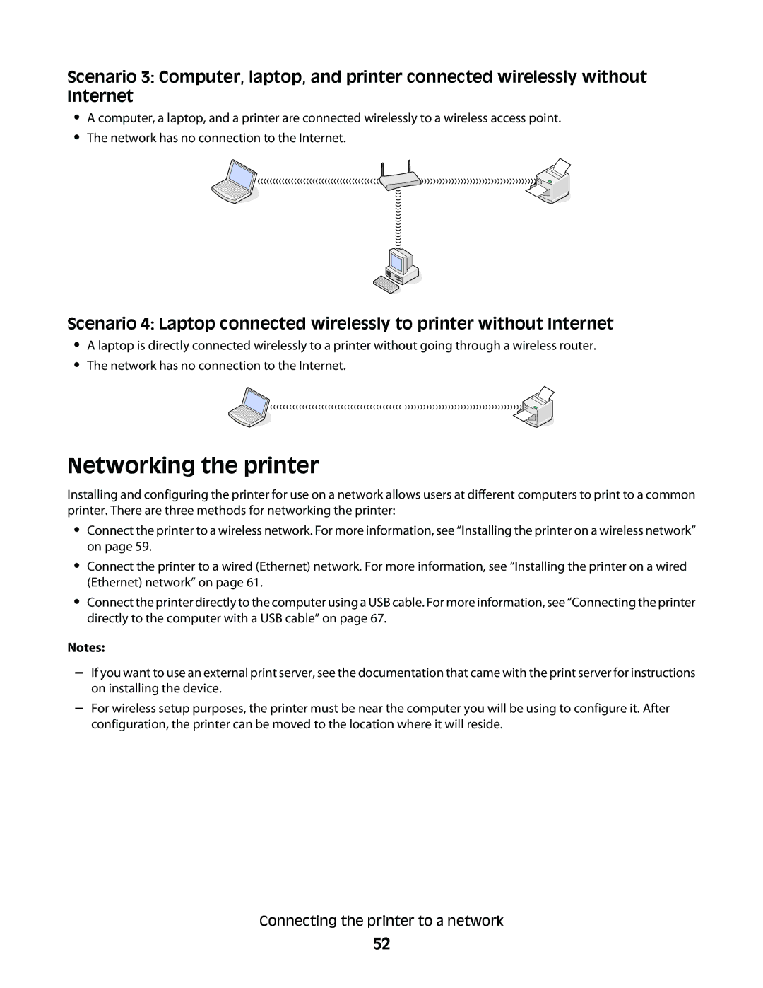 Lexmark 9500 Series manual Networking the printer 