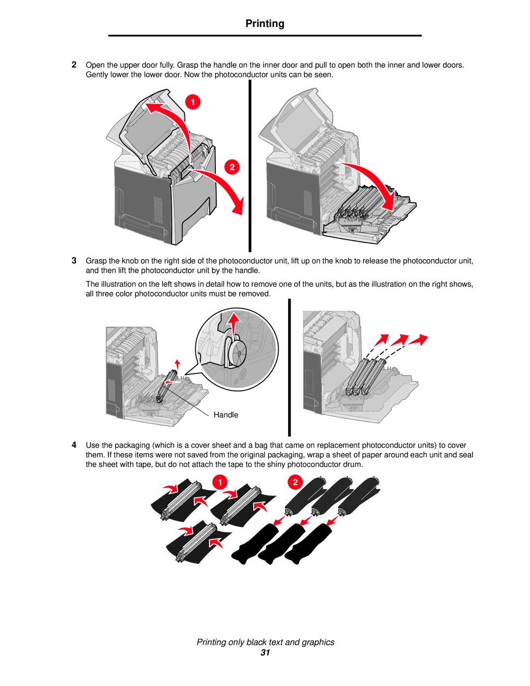 Lexmark C520, C524, C522 manual Printing 