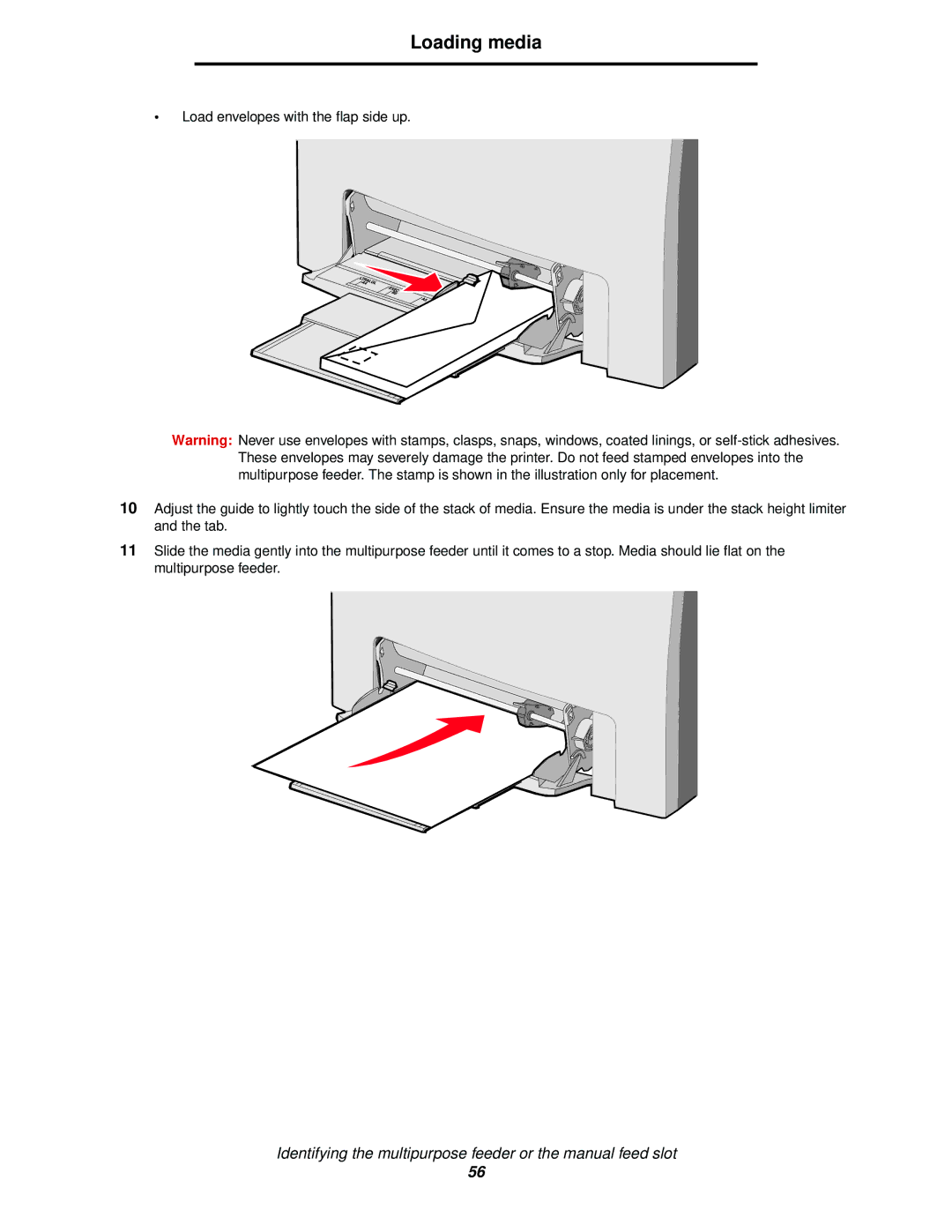 Lexmark C522, C524, C520 manual Loading media 