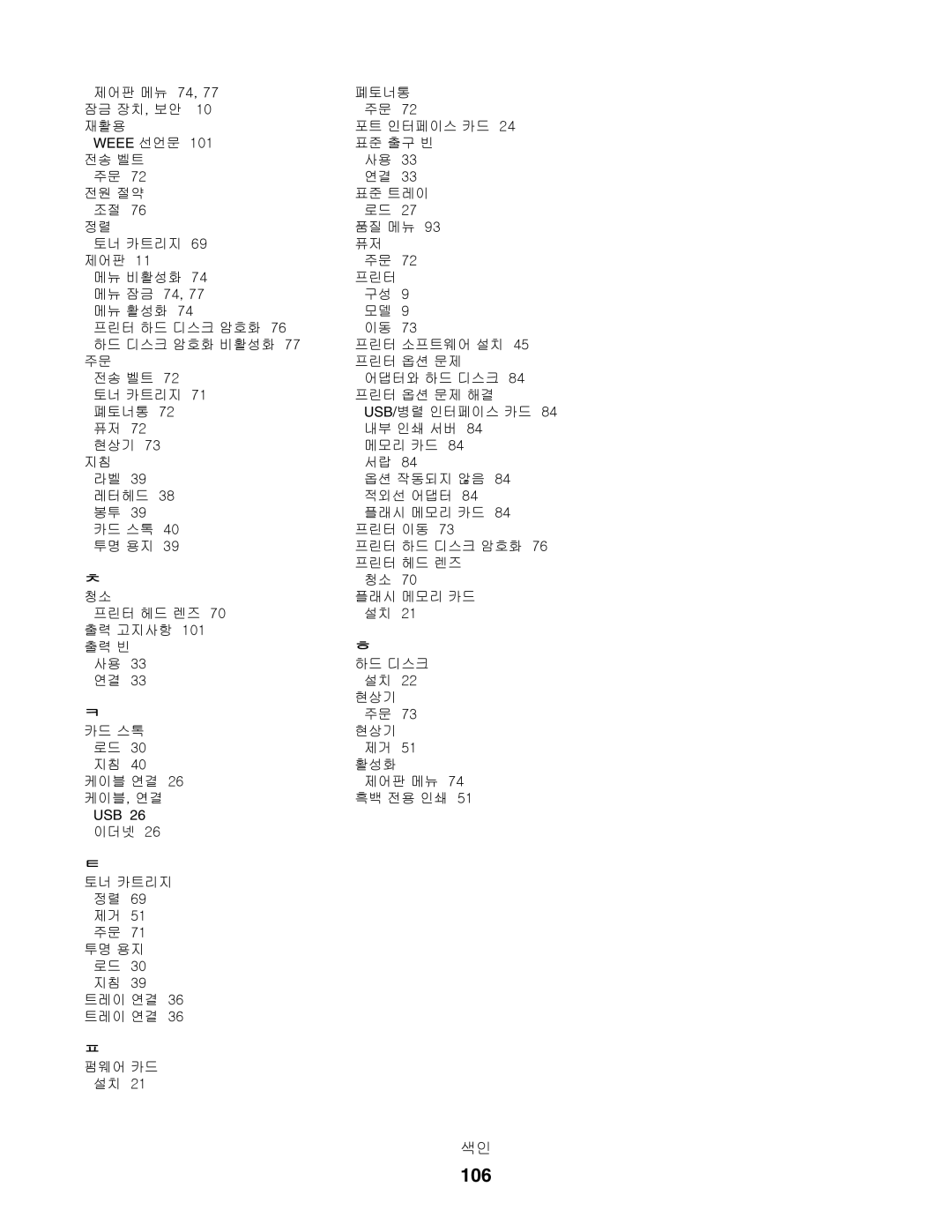 Lexmark C532, C530, C534 manual 106 