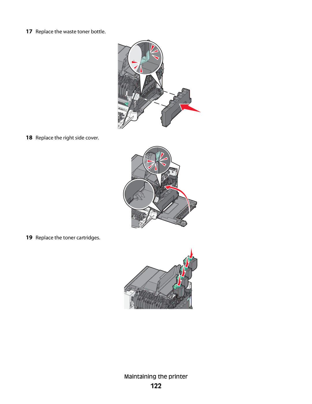 Lexmark C54x Series manual 122 