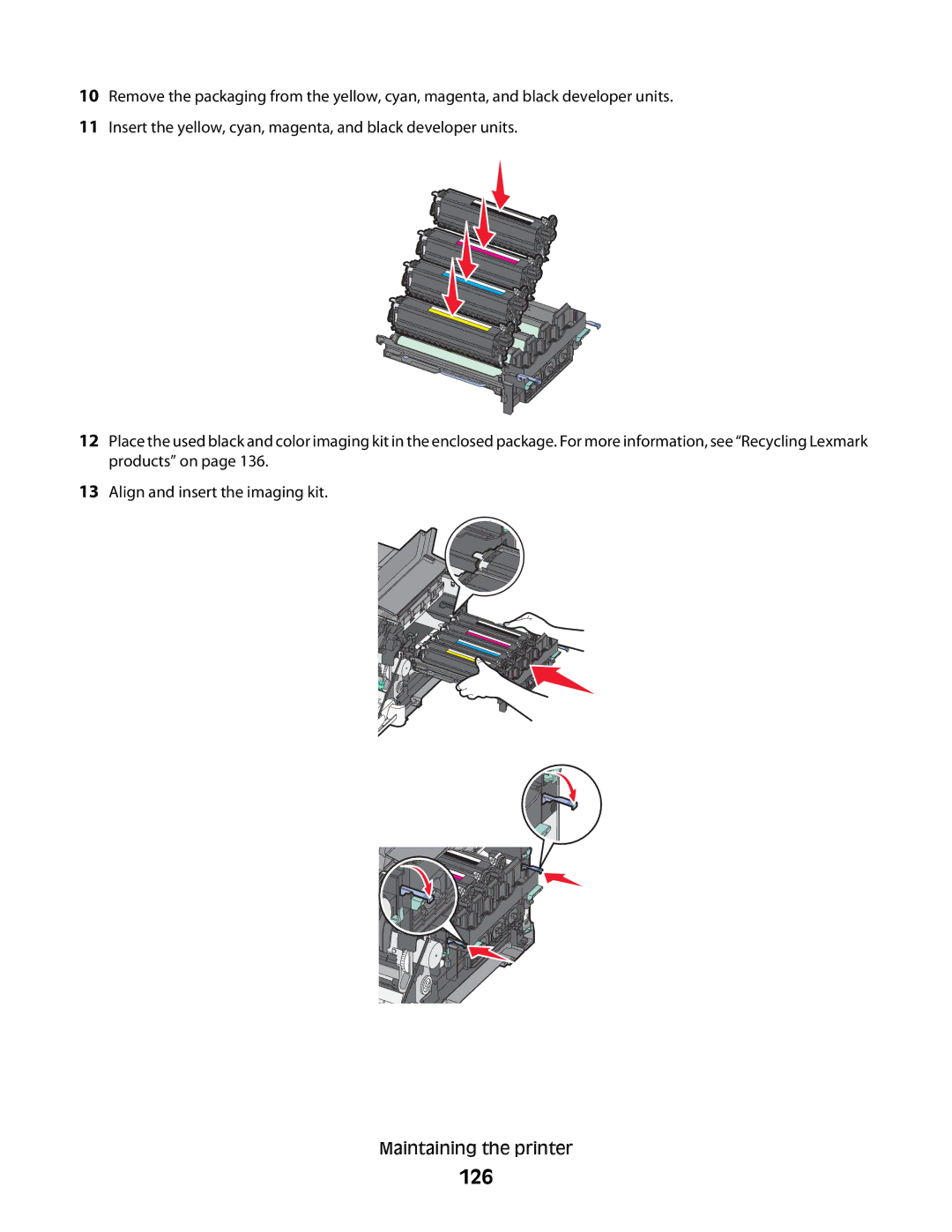 Lexmark C54x Series manual 126 