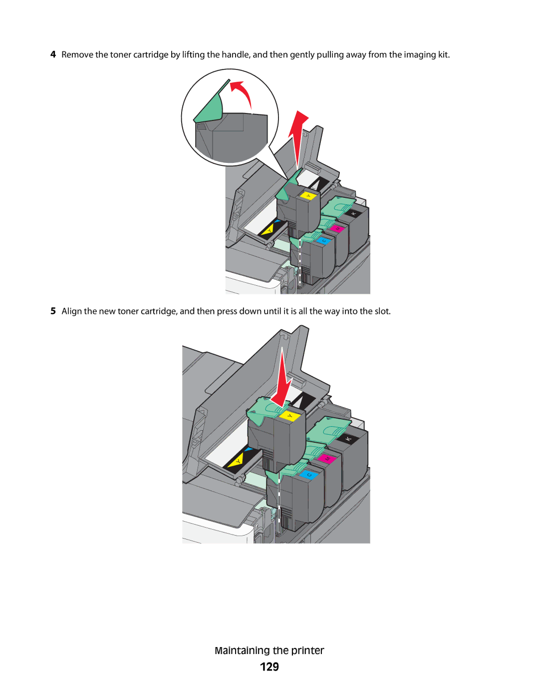 Lexmark C54x Series manual 129 