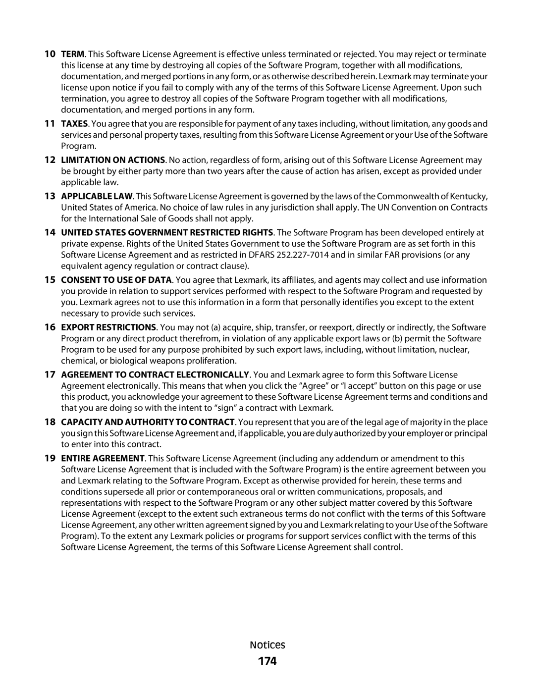 Lexmark C54x Series manual 174 