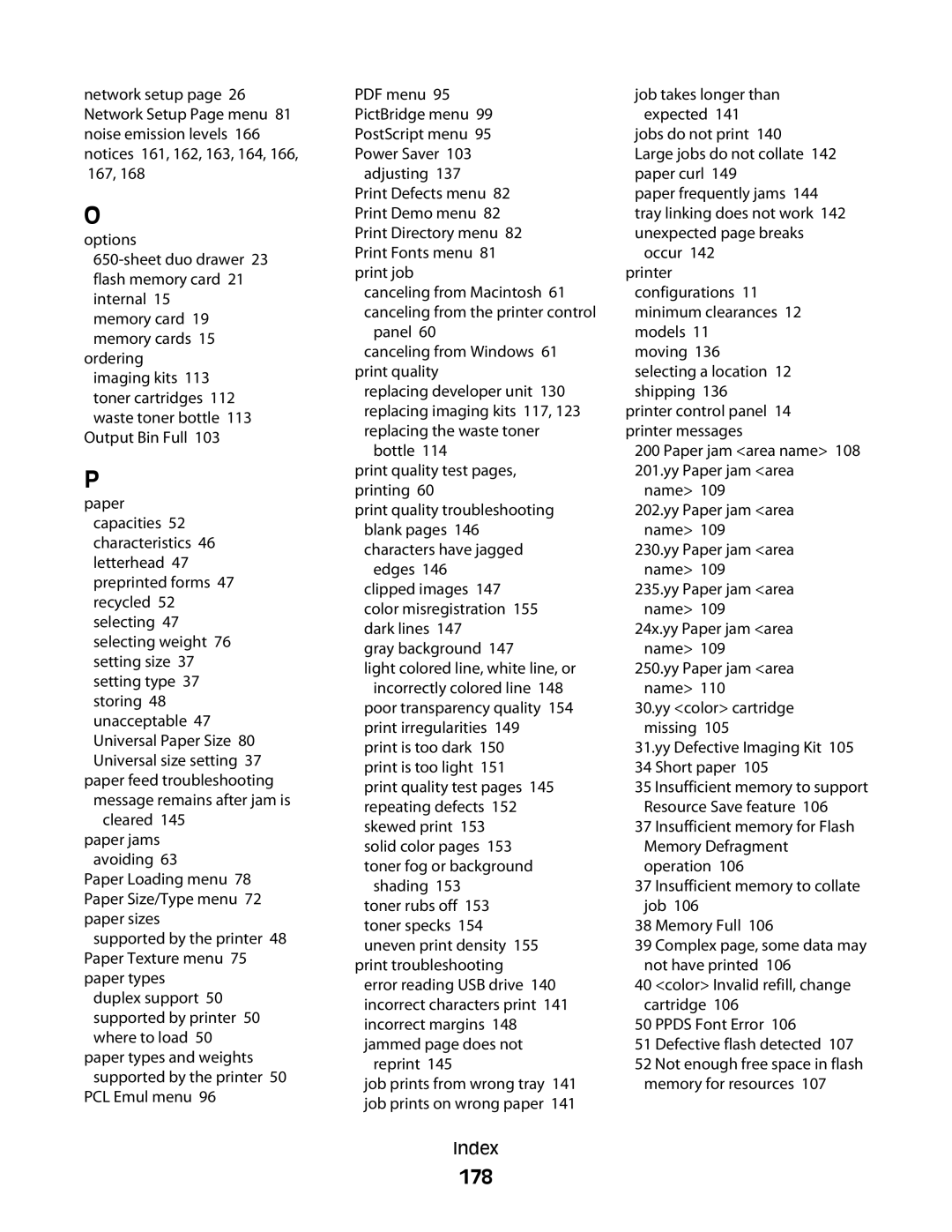 Lexmark C54x Series manual 178 