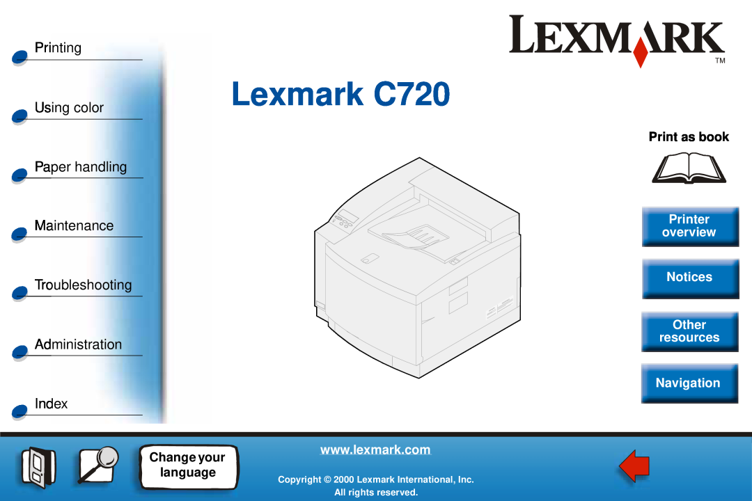 Lexmark C720 manual Media guidelines, Printing Using color, Paper handling 