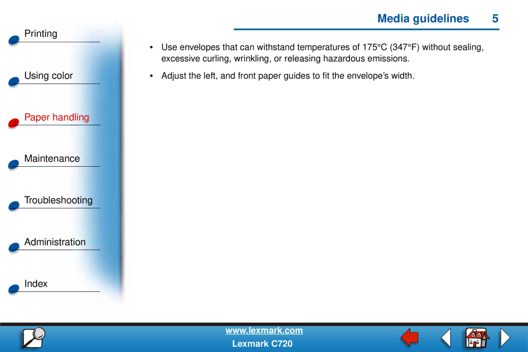 Lexmark C720 manual Printing 