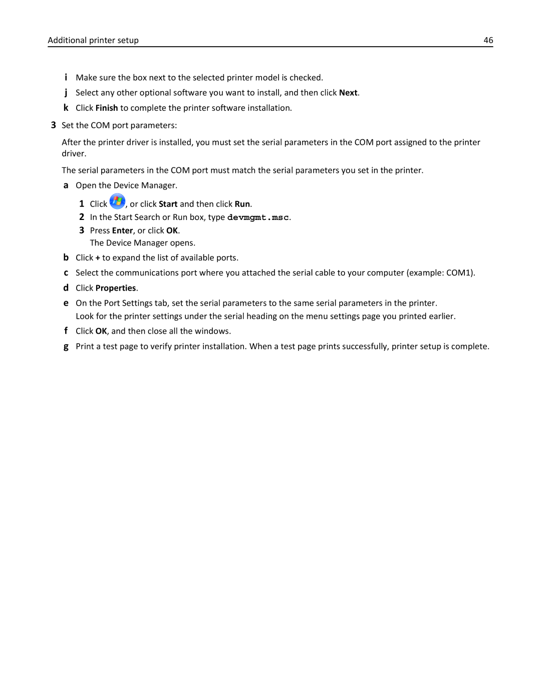 Lexmark C736, 25A0591 manual Click Properties 