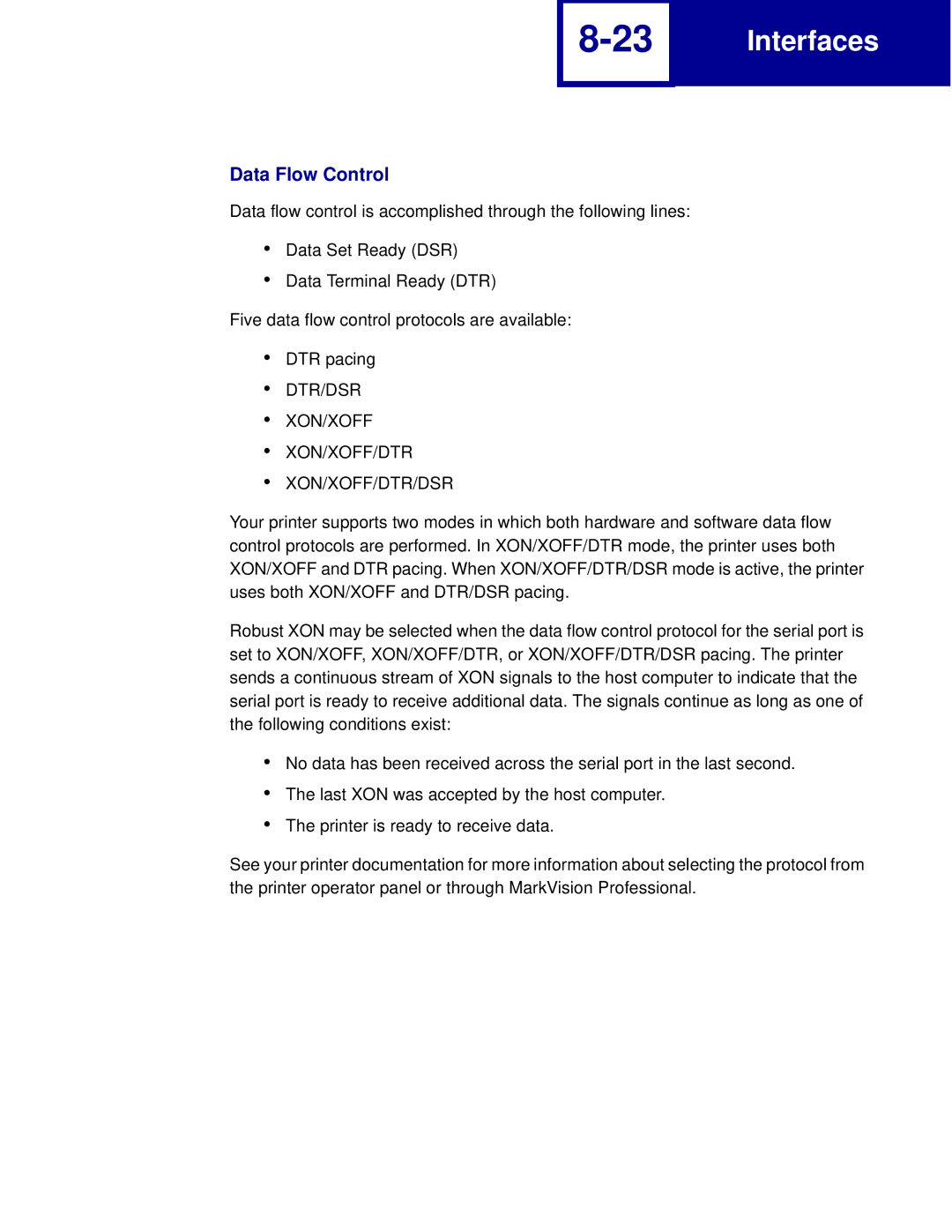 Lexmark C762, C760 manual Data Flow Control 