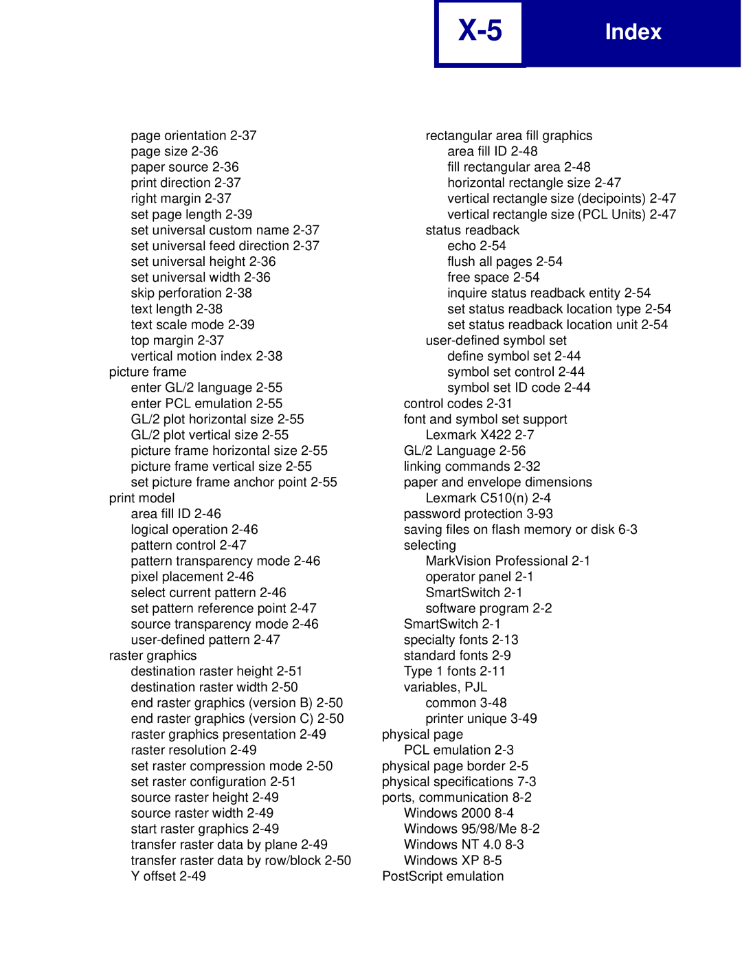 Lexmark C760, C762 manual Set page length 