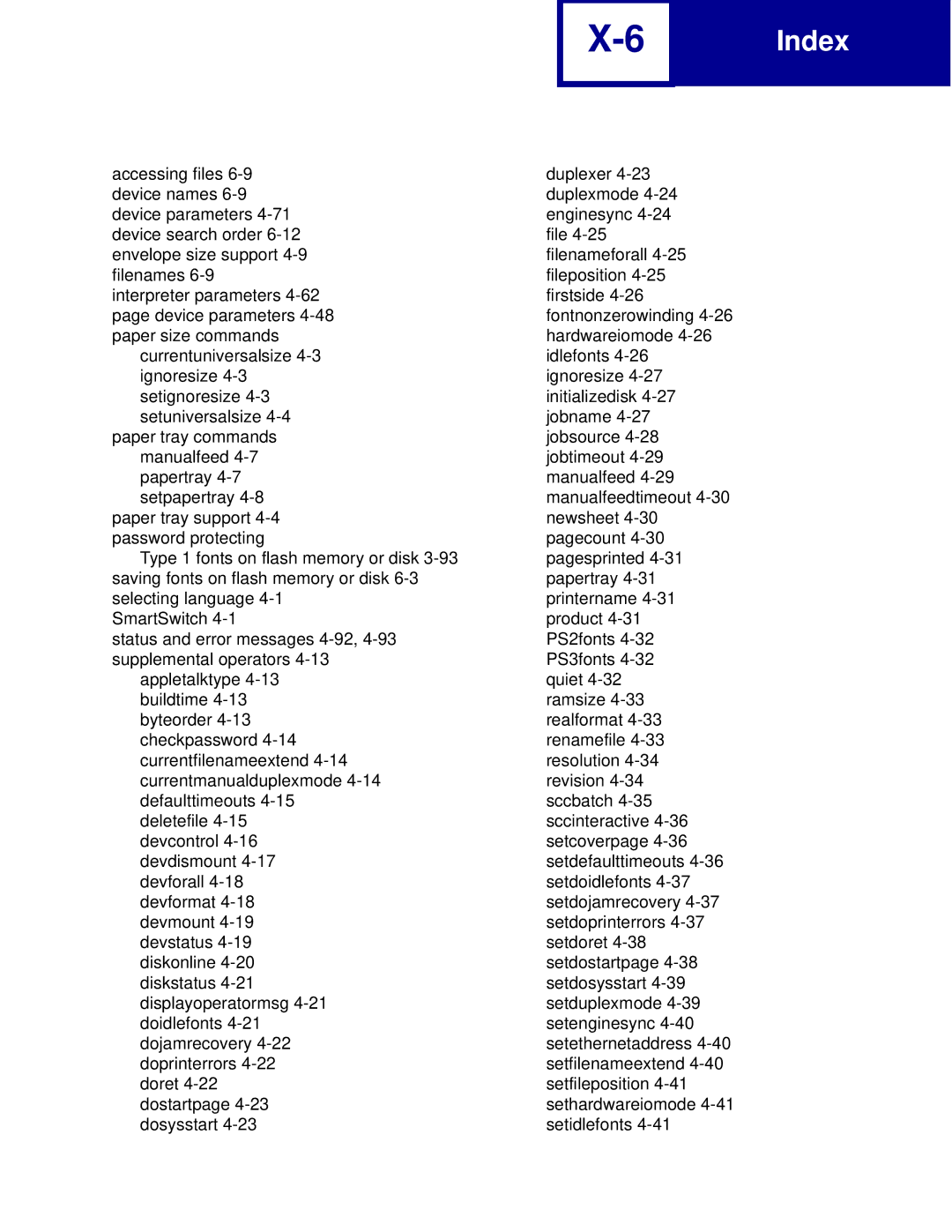 Lexmark C762, C760 manual Index 