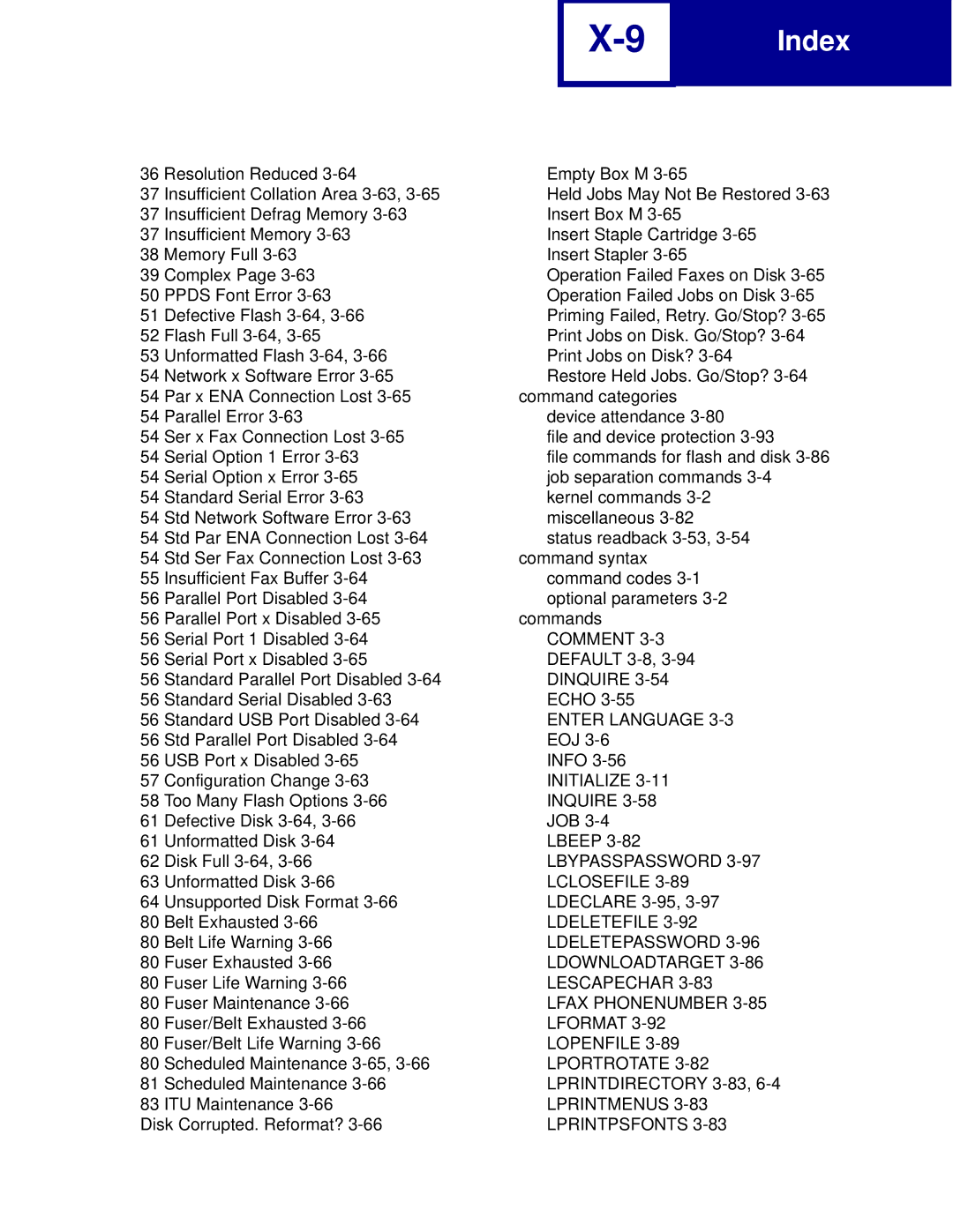 Lexmark C760, C762 manual Comment 