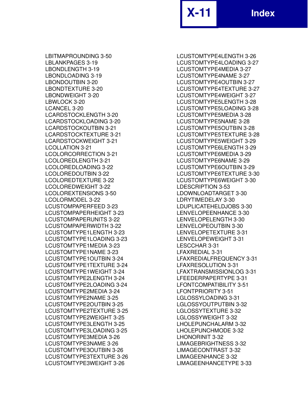 Lexmark C760, C762 manual Index 