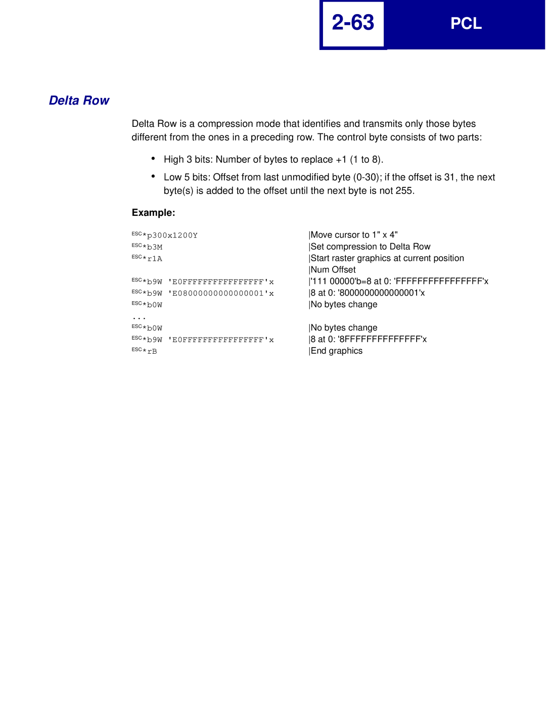 Lexmark C762, C760 manual Delta Row 