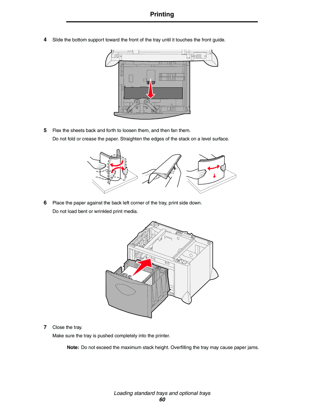 Lexmark C77x manual Printing 