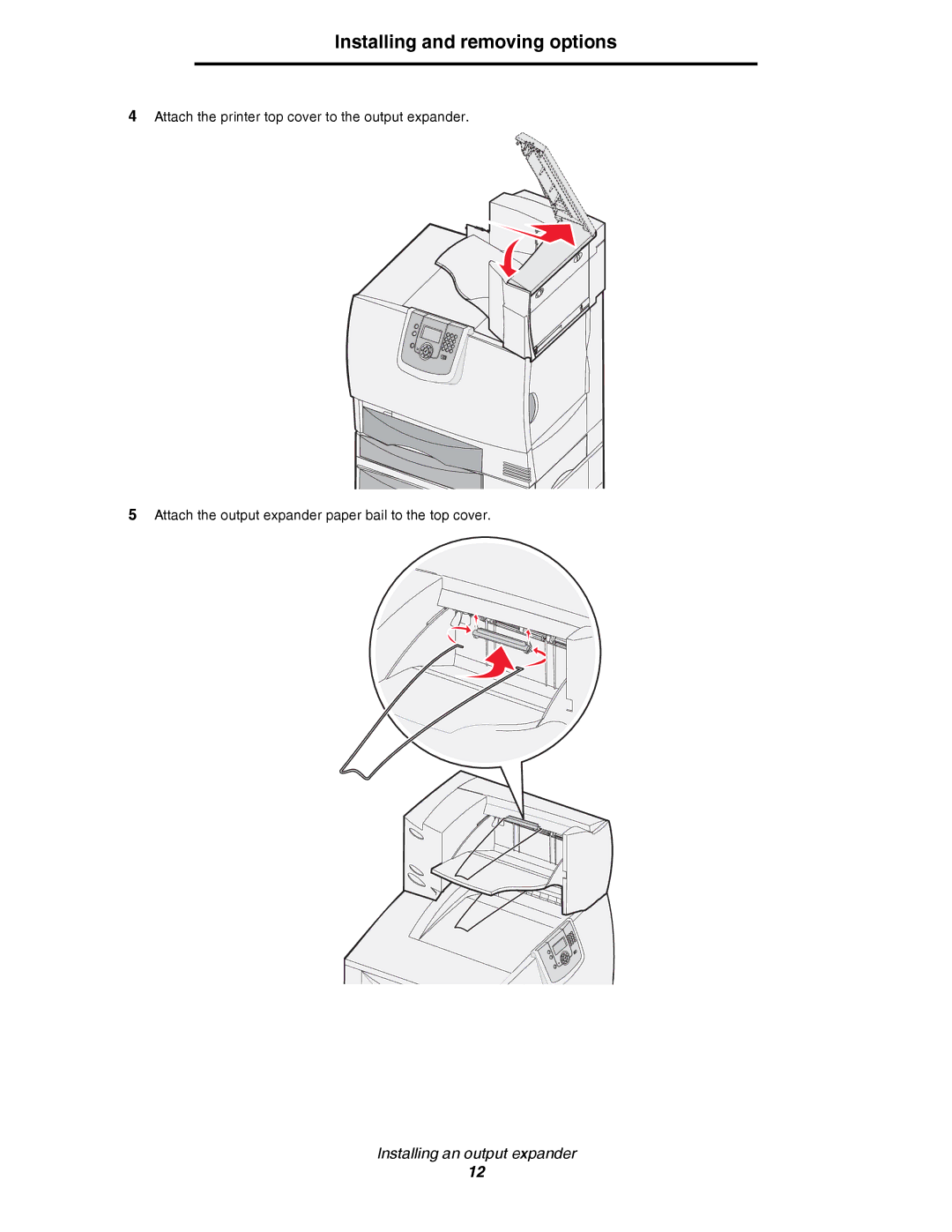 Lexmark C780, C782 manual Installing and removing options 